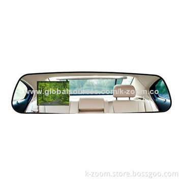Car DVR, rearview mirror/motion detector/G-sensor/GPS tracker/Bluetooth/exclusive anti-dazzle design